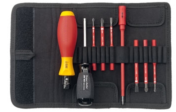 电工绝缘可变扭力带刻度螺丝起子9件套